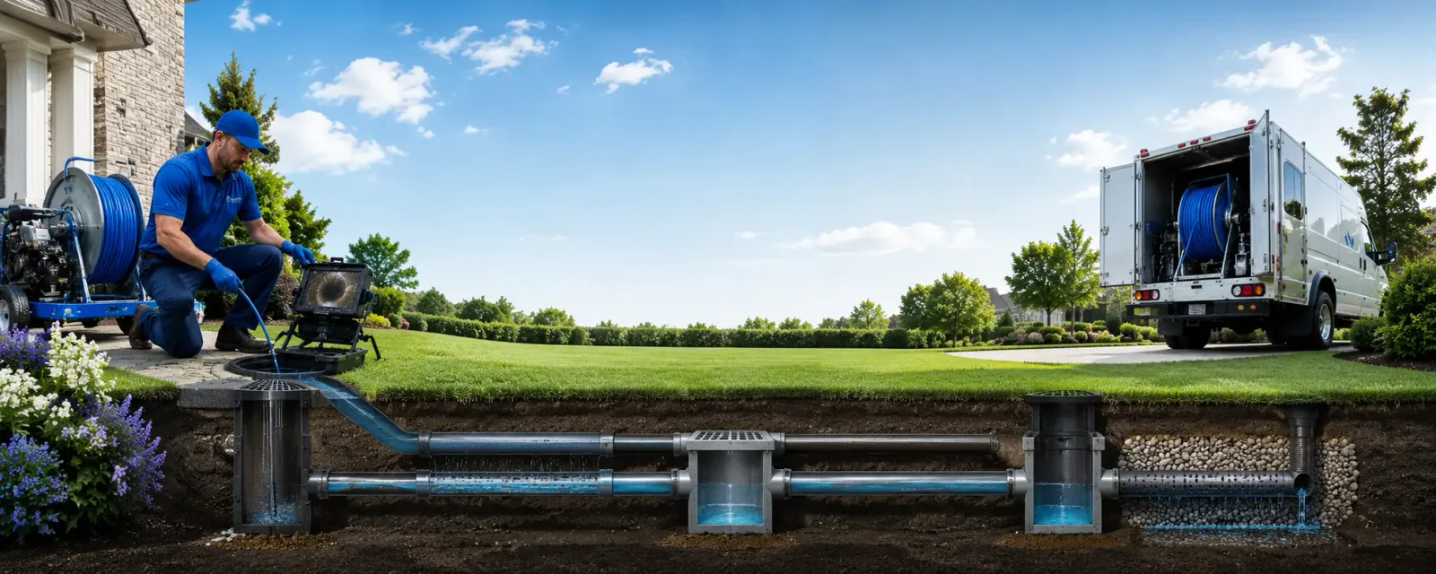 Outdoor drain cleaning information for Geneseo, NY